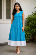 ELARA – SLEEVELESS COTTON FROCK DRESS